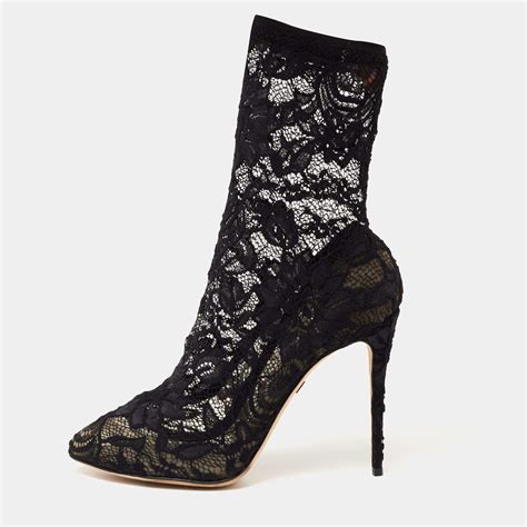 dolce gabbana booties|dolce and gabbana lace boots.